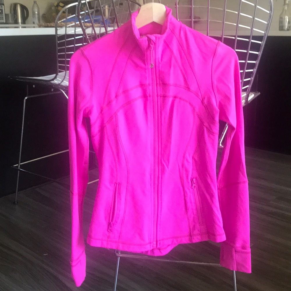 Lulu lemon zip up hot pink